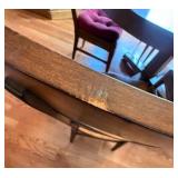 Vintage Oval Wood Dining Table Set w/ 6 Ethan Allen Crossback Chairs 48 x 66 Vintage Oval Wood Dining Table Set w/ 6 Ethan Allen Crossback Chairs 48 x 66