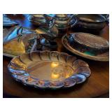 Vintage Silverplate Serving Ware Lot Baldwin Gorham Teapot Trays Vintage Silverplate Serving Ware Lot Baldwin Gorham Teapot Trays
