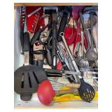 Mixed Kitchen Utensil & Flatware Lot KitchenAid Henckels Oneida (3 drawers) Mixed Kitchen Utensil & Flatware Lot KitchenAid Henckels Oneida (3 drawers)