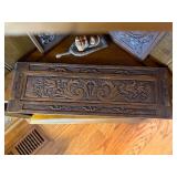 Antique Style Carved Wood Decorative Panels Lot of 3 Relief Plaques