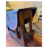 Small Vintage Wood Drop Leaf Gateleg Side End Table 29x17x27