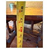 Small Vintage Wood Drop Leaf Gateleg Side End Table 29x17x27