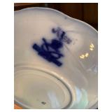 Mixed Vintage Porcelain Plate Lot B&G Willow Cauldon Ridgway 5 Pc