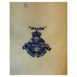 Mixed Vintage Porcelain Plate Lot B&G Willow Cauldon Ridgway 5 Pc