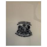 Mixed Vintage Porcelain Plate Lot B&G Willow Cauldon Ridgway 5 Pc