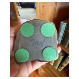 Kneeling Angel Figurine Silver Tone Cast Metal Signed Decorative Statue