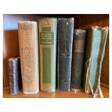 6 Antique Vintage Decorative Books Burns Longfellow Guerber Bible Lot
