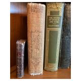 6 Antique Vintage Decorative Books Burns Longfellow Guerber Bible Lot