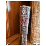 6 Antique Vintage Decorative Books Burns Longfellow Guerber Bible Lot