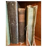 6 Antique Vintage Decorative Books Burns Longfellow Guerber Bible Lot