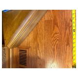 Traditional Wood Entertainment Center Wall Unit Bookcase Cabinet