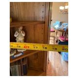 Traditional Wood Entertainment Center Wall Unit Bookcase Cabinet