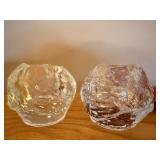 Decorative Home Decor Lot Rabbits Glass Votives Red Oval Platter