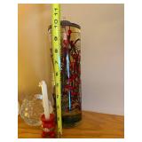 Pair Kosta Boda Art Glass Ice Votive Candle Holders Sweden Label