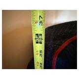 Blue Upholstered Sofa & Loveseat Set w/ Contrast Piping, Used