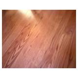 Vintage Oval Oak Folding Coffee Table w Handles Brass Hinges