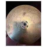 Vintage Brass Bulb Horn w Mount Cup Auto Bicycle Squeeze Horn