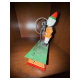 Vintage Trick Dog Cast Iron Mechanical Coin Bank Clown Circus