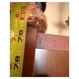 Pair of Tall Narrow Wood Bookcase Display Shelves 71x15x11 Used