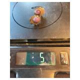 Vintage Sterling Silver Earring Lot Southwestern Turquoise Stone Mix