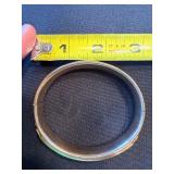 Antique Engraved Hinged Bangle Bracelet Monogrammed Gold (not tested)38g