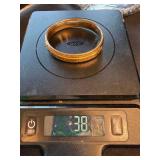 Antique Engraved Hinged Bangle Bracelet Monogrammed Gold (not tested)38g