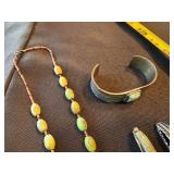 Sterling Turquoise Cuff Bracelet SW Jewelry Lot Watches Necklace