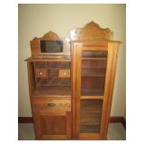 Secretary / display hutch approx 3....