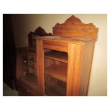 Secretary / display hutch approx 3....