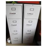 2 Four drawer file cabinets...