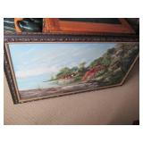 Framed art on canvas approx. 5.5