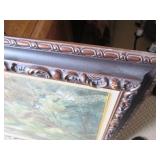 Framed art on canvas approx. 5.5