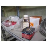 All contents of shelf, including au...