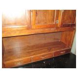 Antique metal cabinet with a metal ...