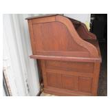 Antique rolltop desk with lots of s...