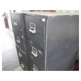 2 Four drawer fireproof file cabine...