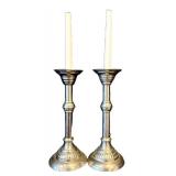 FR - Imperial Crystal Candlestick Pair (12.5 in Tall) & Huntington Home Pedestal & Assorted Holders