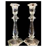FR - Imperial Crystal Candlestick Pair (12.5 in Tall) & Huntington Home Pedestal & Assorted Holders