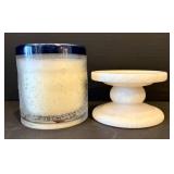 FR - Imperial Crystal Candlestick Pair (12.5 in Tall) & Huntington Home Pedestal & Assorted Holders