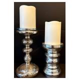FR - Imperial Crystal Candlestick Pair (12.5 in Tall) & Huntington Home Pedestal & Assorted Holders