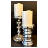 FR - Imperial Crystal Candlestick Pair (12.5 in Tall) & Huntington Home Pedestal & Assorted Holders
