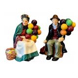 C7 - Royal Doulton The Balloon Man & The Balloon Seller Figurines