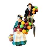 C7 - Royal Doulton The Balloon Man & The Balloon Seller Figurines