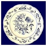 K - Blue Danube Dinnerware Set - 64-Piece White & Blue Floral Pattern