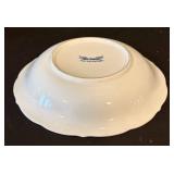 K - Blue Danube Dinnerware Set - 64-Piece White & Blue Floral Pattern