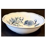 K - Blue Danube Dinnerware Set - 64-Piece White & Blue Floral Pattern