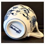 K - Blue Danube Dinnerware Set - 64-Piece White & Blue Floral Pattern