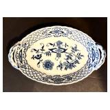 K - Blue Danube Dinnerware Set - 64-Piece White & Blue Floral Pattern