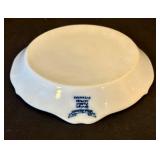 K - Blue Danube Dinnerware Set - 64-Piece White & Blue Floral Pattern