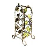 LR - Grapevine Wine Holder with Stemware